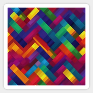 Pixel Art Repeating Pattern Sticker